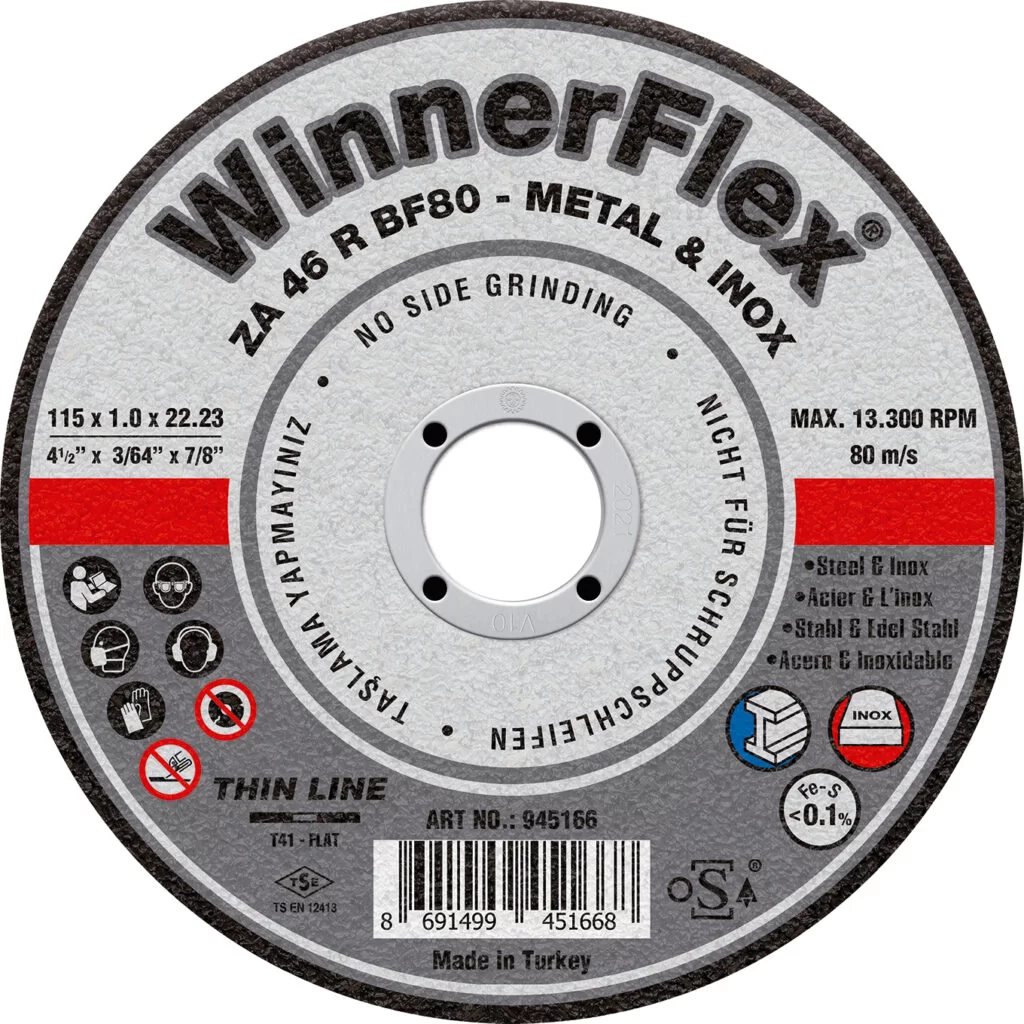 WinnerFlex Metal & Inox cutting disc