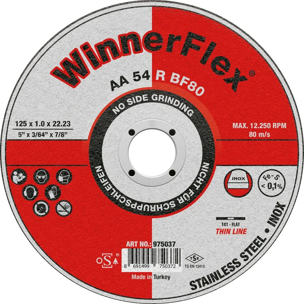 Metal Inox Cutting Discs 125x1 WinnerFlex