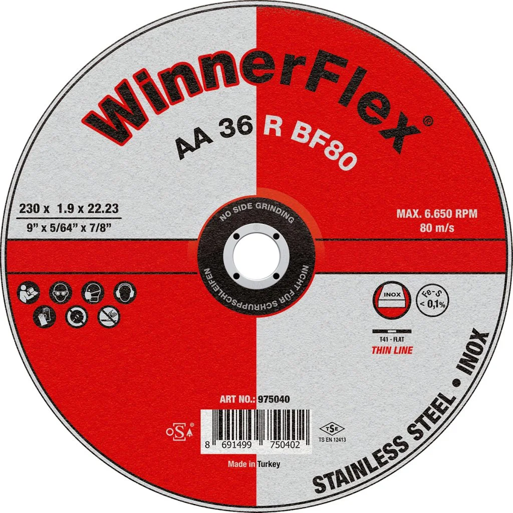 Metal Inox Cutting Discs 230x1 WinnerFlex
