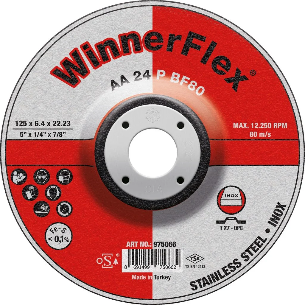 Inox Grinding Discs WF_125x6.4